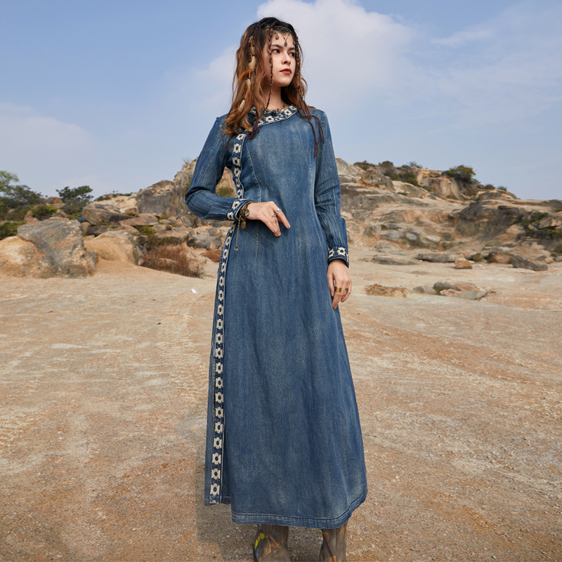 Traditional Chinese Ethnic clothing Vintage Asian clothing Tang suit China Wind Campus costume women's elegant dress