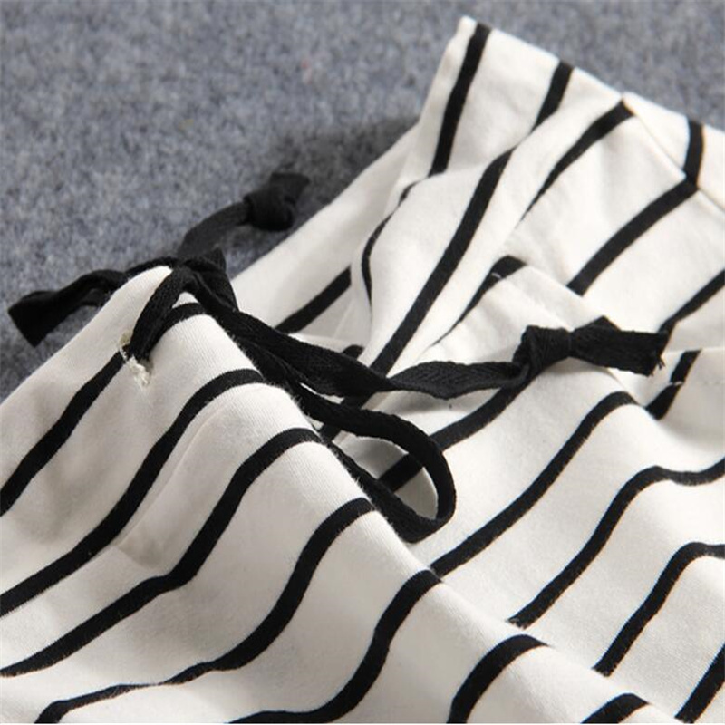 Korean Womens Black White Striped One-Step Skirt Spring Summer Woman Casual Pocket Mid-length Slim Bag Hip Skirts Female 220317