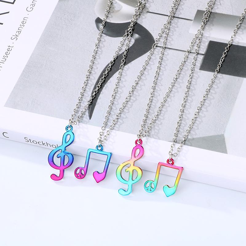 Pendant Necklaces Note Necklace Simple Alloy Gradient Spray Paint Color Friends Set Wild Jewelry Gifts
Pendant Necklaces Note Necklace Simple Alloy Gradient Spray Paint Color Friends Set Wild Jewelry Gifts