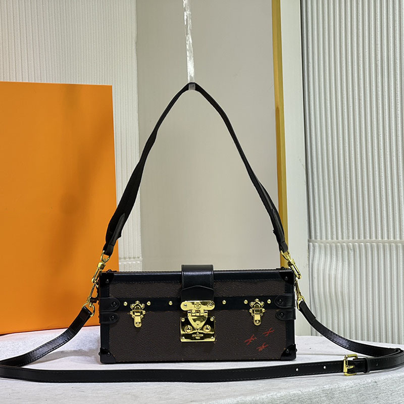 Since 1854 Designer Bags Women Petite malle east west handbag size 27 x 12 x 6.5 model M46120 
Since 1854 Designer Bags Women Petite malle east west handbag size 27 x 12 x 6.5 model M46120