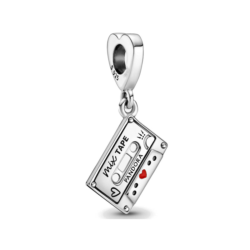 New Popular 925 Sterling Silver Valentine's Day Wrap Heart Cassette For S925 Snake Charm Bracelet Women DIY Jewelry Making