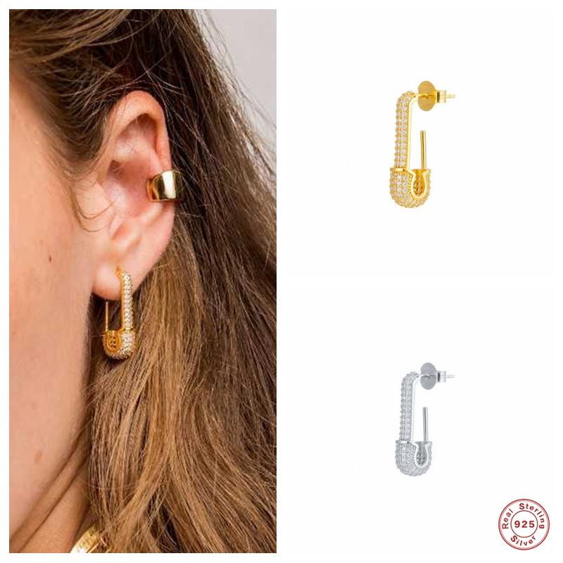 Stud Aide 925 Sterling Silver Pins Shape Full Diamond Earrings For Women Micro Pave Cubic Zirconia Jeweled Ear Party JewelStud
Stud Aide 925 Sterling Silver Pins Shape Full Diamond Earrings For Women Micro Pave Cubic Zirconia Jeweled Ear Party JewelStud