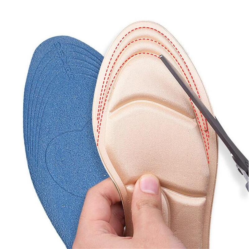 1 Pair Insole Pad Inserts Heel Post Back Breathable Anti slip for High Shoe Cushion Arch Support Insoles 220610