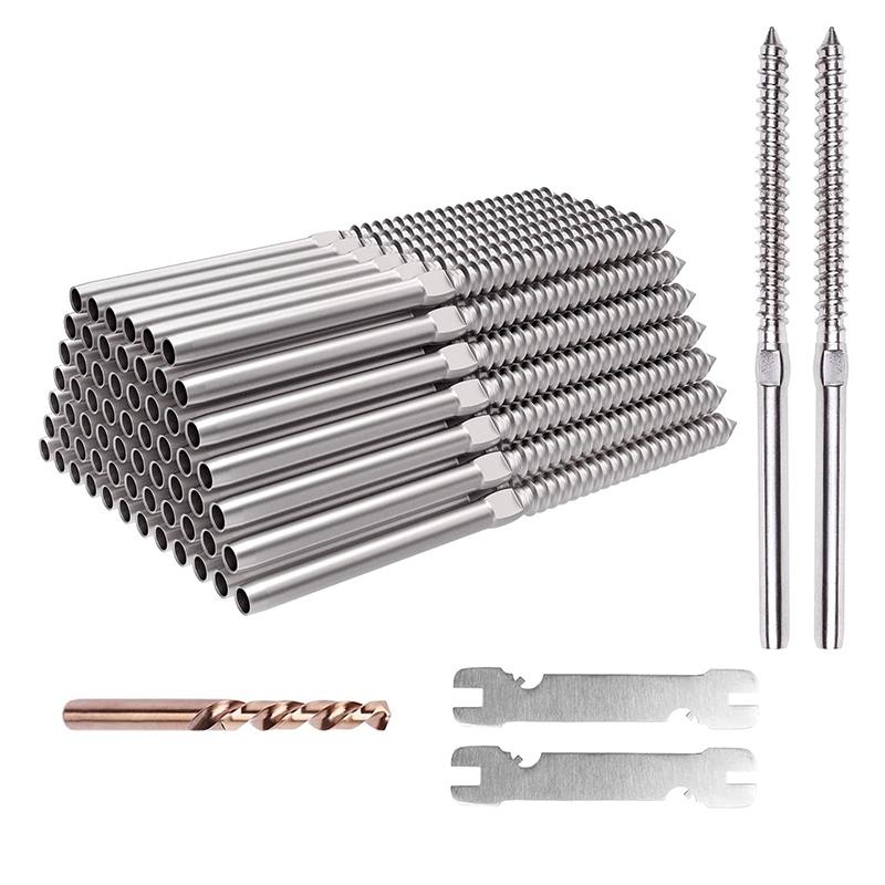 Hand Tools Pairs Lag Swage Screws Left And Right For 1/8 Inch Deck Railing Cable Kits Wood PostsHand
Hand Tools Pairs Lag Swage Screws Left And Right For 1/8 Inch Deck Railing Cable Kits Wood PostsHand