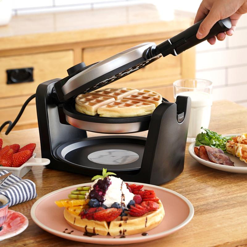 Bread Makers Electric Waffle Maker Breakfast Muffin Machine Household Flip-type Baking Cake Double-sided Heating Pan
Bread Makers Electric Waffle Maker Breakfast Muffin Machine Household Flip-type Baking Cake Double-sided Heating Pan