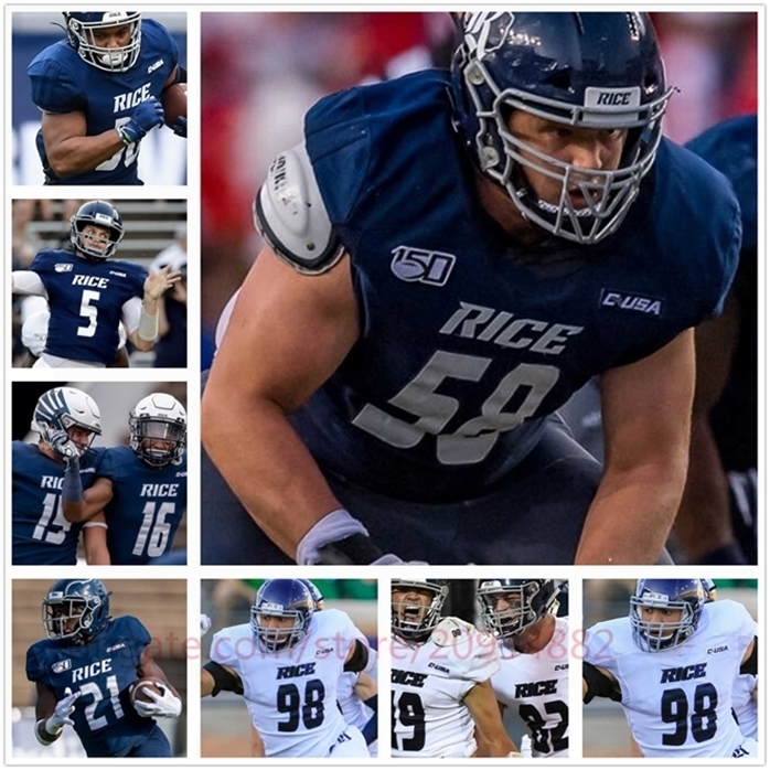 Sj98 Custom Rice Owls Football Jersey NCAA College 14 Tom Stewart Aston Walter Brad Rozner Austin Trammell Blaze Alldredge Wiley Green mens women, Blue
Sj98 Custom Rice Owls Football Jersey NCAA College 14 Tom Stewart Aston Walter Brad Rozner Austin Trammell Blaze Alldredge Wiley Green mens women, Blue