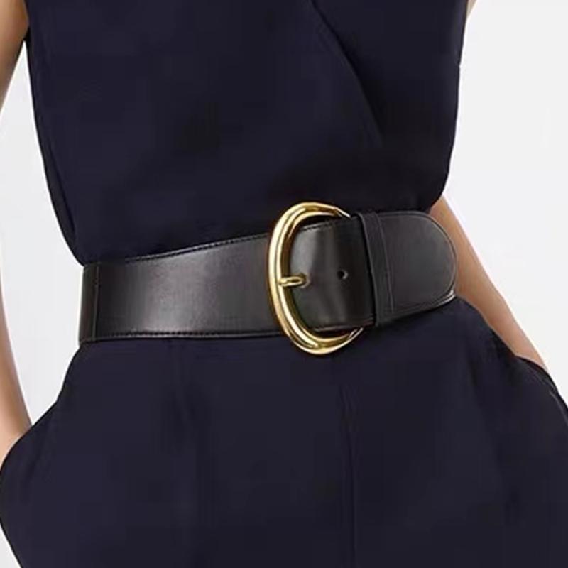Belts Belt Decoration Dress Coat Waist Seal Gold Needle Buckle Cowhide Ol Multifunctional Fashion, Black
Belts Belt Decoration Dress Coat Waist Seal Gold Needle Buckle Cowhide Ol Multifunctional Fashion, Black