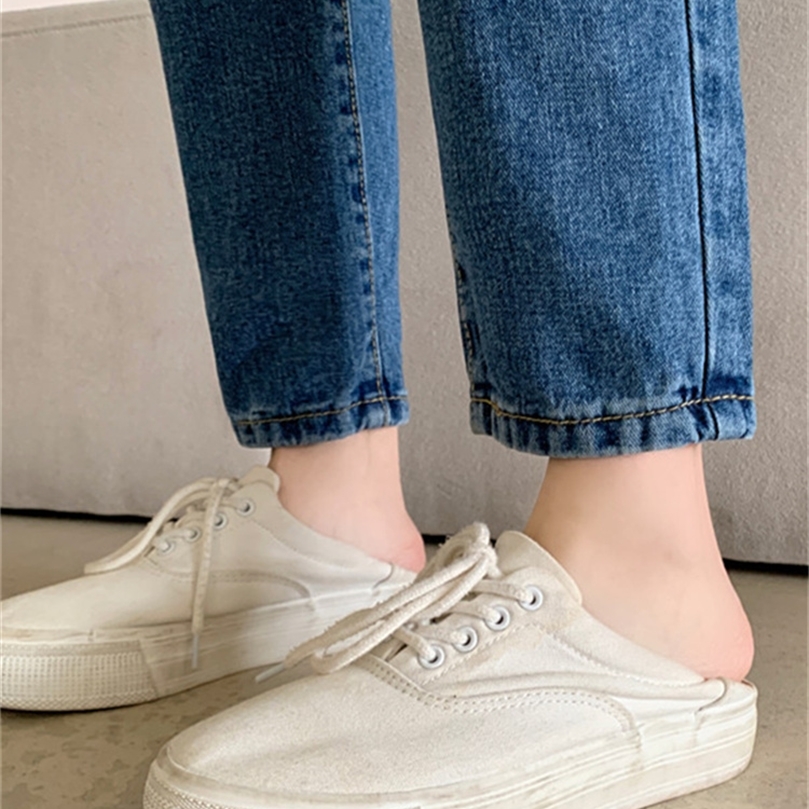 Syiwidii High Waisted Mom Jeans for Women Straight Leg Denim Pants Bottom Vintage Streetwear Y2k Fashion Clothes Blue Black Jean 220815