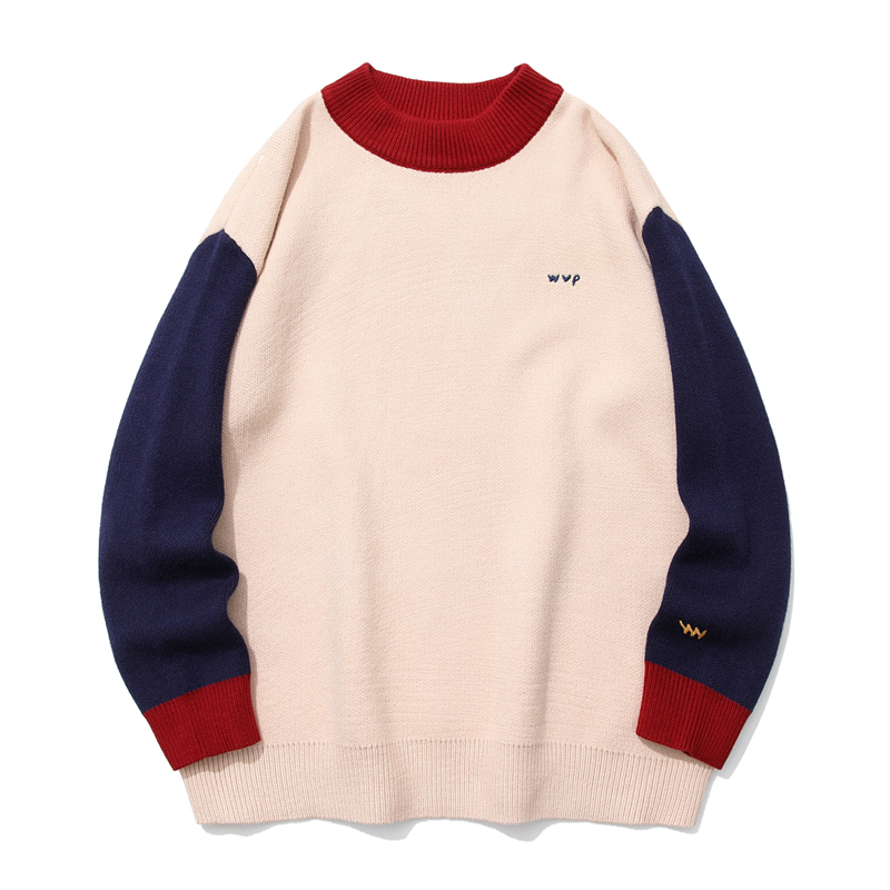 Hip Hop Harajuku Crew Neck Contrast Color Autumn Winter Sweaters Men and Women Retro Casual Pullover Knitted Clothes Oversized
Hip Hop Harajuku Crew Neck Contrast Color Autumn Winter Sweaters Men and Women Retro Casual Pullover Knitted Clothes Oversized
