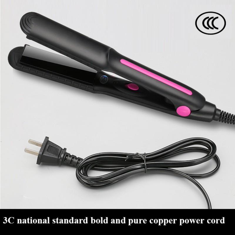Hair Straightener Temperature Adjustment Tourmaline Ionic Flat Iron Widen Panel Ceramic Heating Plate Salon Styling Tool 220623