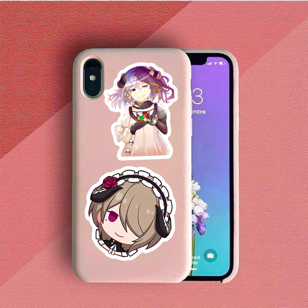 50Pcs Anime Overlord Stickers Momonga Albedo Sticker For Laptop Waterproof Graffiti Skateboard Sticker DIY Toy Decals Motorcycle