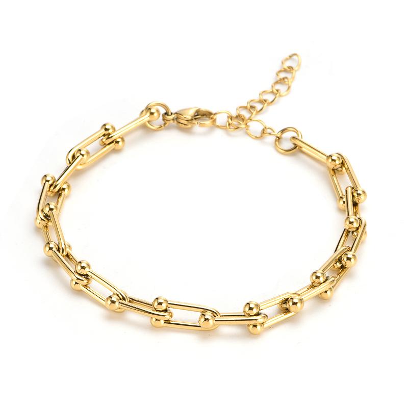 Tennis Upscale Gold Silver Color Female Bracelet U-Shaped Charm Thick Chain Bracelets For Women High Quality Stainless Steel JewelryTennis
Tennis Upscale Gold Silver Color Female Bracelet U-Shaped Charm Thick Chain Bracelets For Women High Quality Stainless Steel JewelryTennis