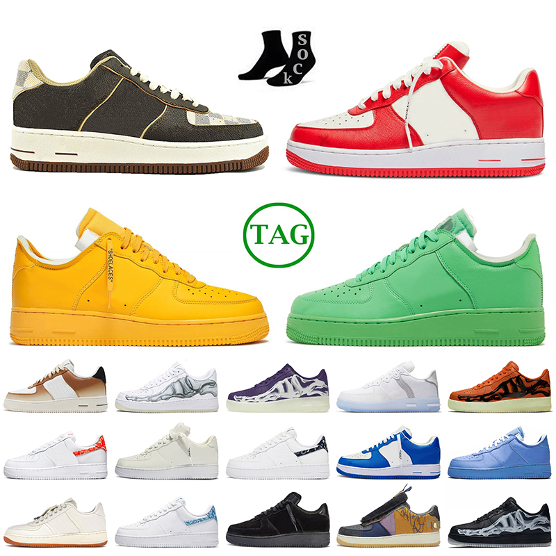Luxury Fashion AirForces 1 Women Mens Offs White Shoes af1 Travis Scotts Printing Brown Comet Red University Gold Green Spark Skeleton Forces Sneakers Trainers One, D20 zig zags 36-45
Luxury Fashion AirForces 1 Women Mens Offs White Shoes af1 Travis Scotts Printing Brown Comet Red University Gold Green Spark Skeleton Forces Sneakers Trainers One, D20 zig zags 36-45