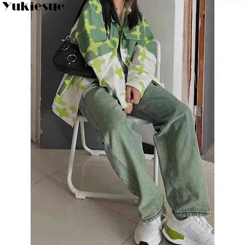 spring 2022 womens fashion high waist Women' Wide leg jeans baggy woman denim capris cargo Pants jean mom jeans trousers T220728, Green
spring 2022 womens fashion high waist Women' Wide leg jeans baggy woman denim capris cargo Pants jean mom jeans trousers T220728, Green