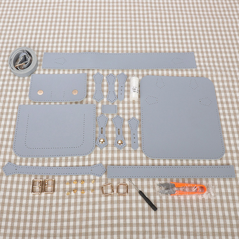 Diy Handmade Bag Cambridge Style Hand Stitching With Sewing Tools Handel Shoulder Accessories Pu Leather Adjustable 220813