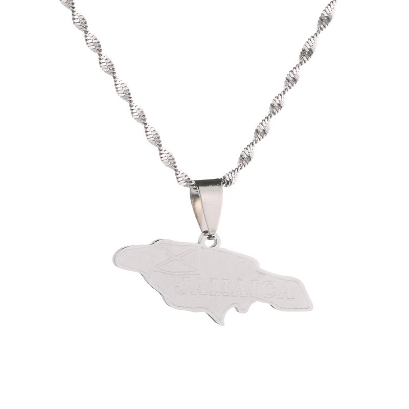 Chains Jamaican Flag Jamaica Map Pendant Necklaces Jewellery Silver Plated Gold Color Country Ethnic Jewelry
Chains Jamaican Flag Jamaica Map Pendant Necklaces Jewellery Silver Plated Gold Color Country Ethnic Jewelry