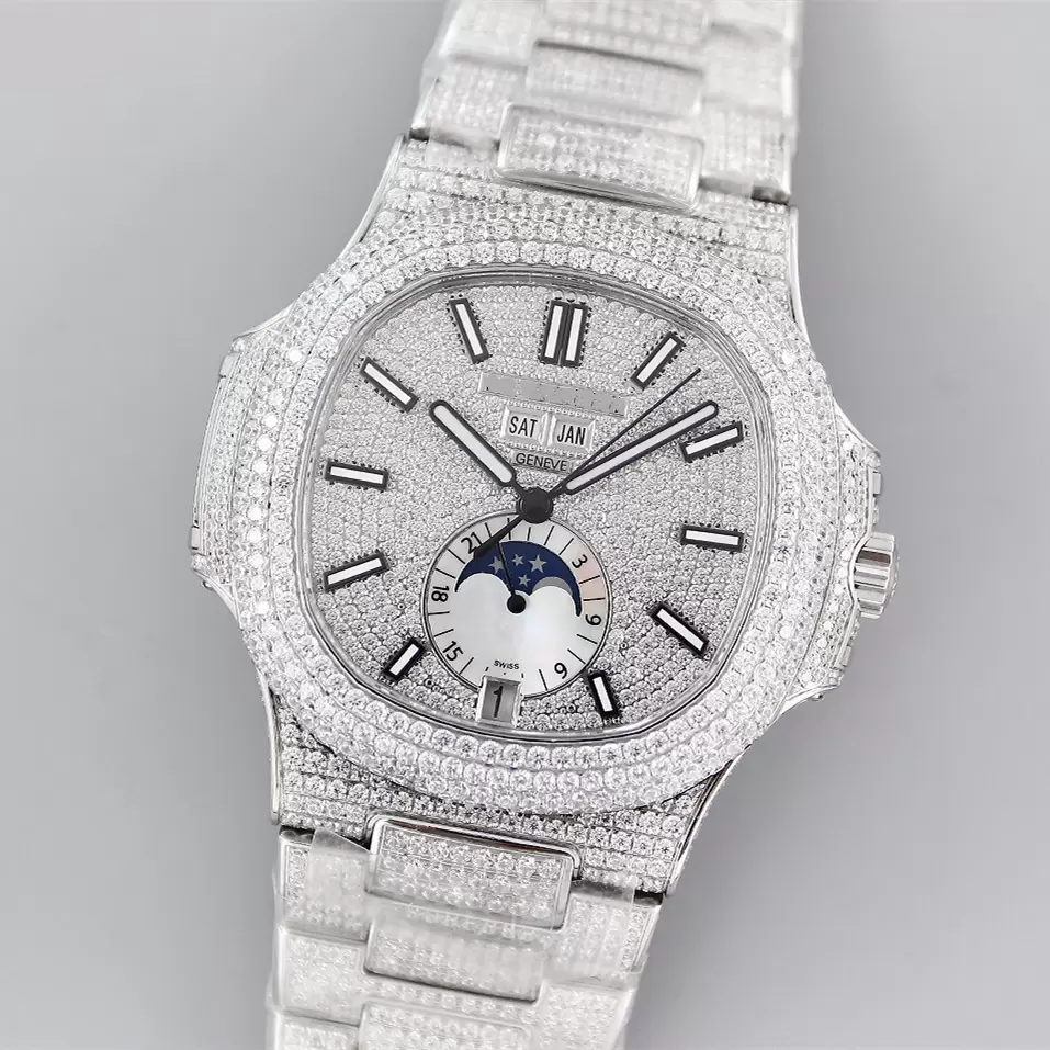 Montre De Luxe luxury watch 40.5mm custom Automatic 316L Fine steel diamond set chain case mens watches, C1
Montre De Luxe luxury watch 40.5mm custom Automatic 316L Fine steel diamond set chain case mens watches, C1