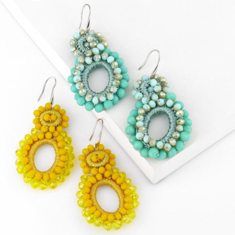 Dangle & Chandelier Green Crystal Beaded Earrings For Women Colorful Oval Bead Big Drop Bohemian Jewelry Handmade Gift Ersy16Dangle
Dangle & Chandelier Green Crystal Beaded Earrings For Women Colorful Oval Bead Big Drop Bohemian Jewelry Handmade Gift Ersy16Dangle
