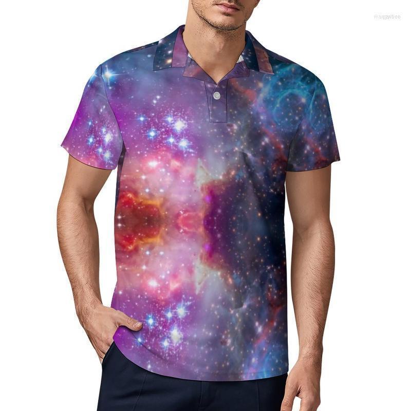 Men's Polos Colorful Galaxy Shirts Night Sky Bright Stars Casual Shirt Summer Cool T-Shirts Male Short Sleeve Print Oversized Tops 5XLMen's, Style-1
Men's Polos Colorful Galaxy Shirts Night Sky Bright Stars Casual Shirt Summer Cool T-Shirts Male Short Sleeve Print Oversized Tops 5XLMen's, Style-1