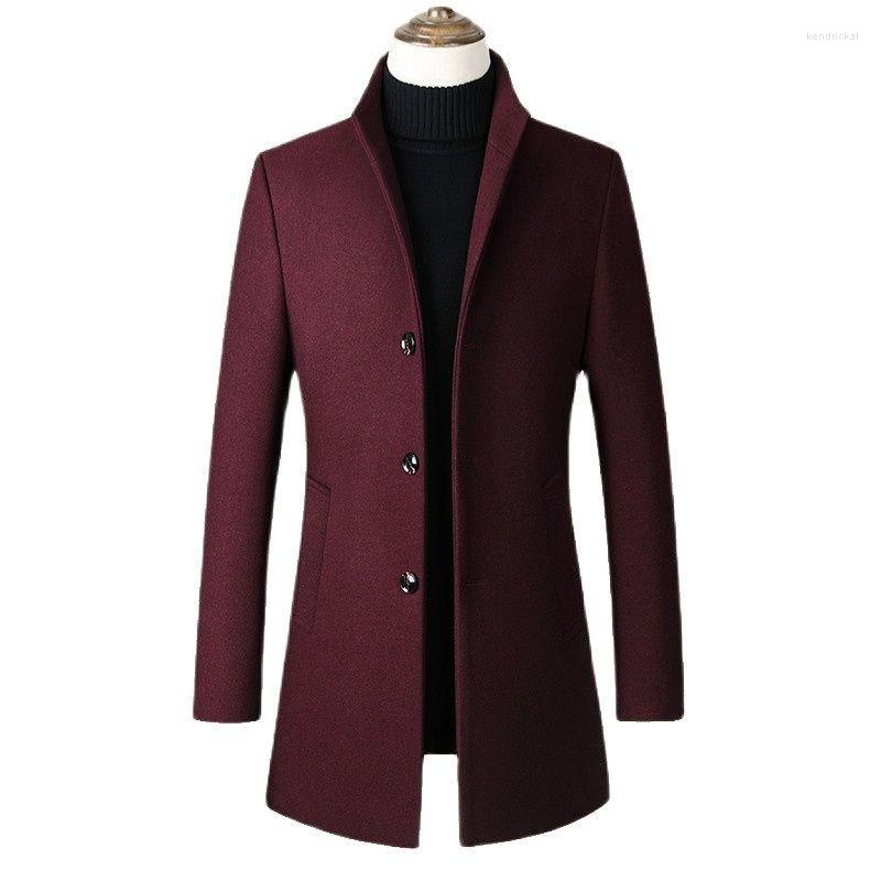 Men's Wool & Blends Trench Coat Fall And Winter Woolen Casual Solid Color Button Door Pocket Trim Four Plus-Size Kend22, Black
Men's Wool & Blends Trench Coat Fall And Winter Woolen Casual Solid Color Button Door Pocket Trim Four Plus-Size Kend22, Black