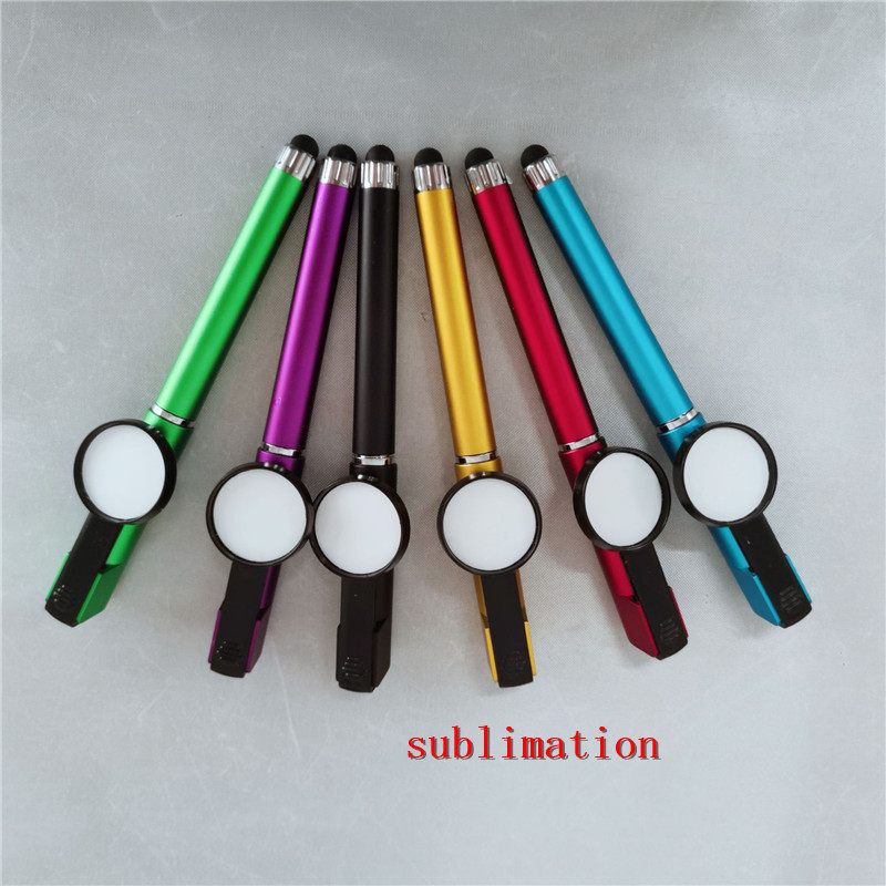 sublimation blank ballpoint pen 6colours hot transfer printing consumables factory price