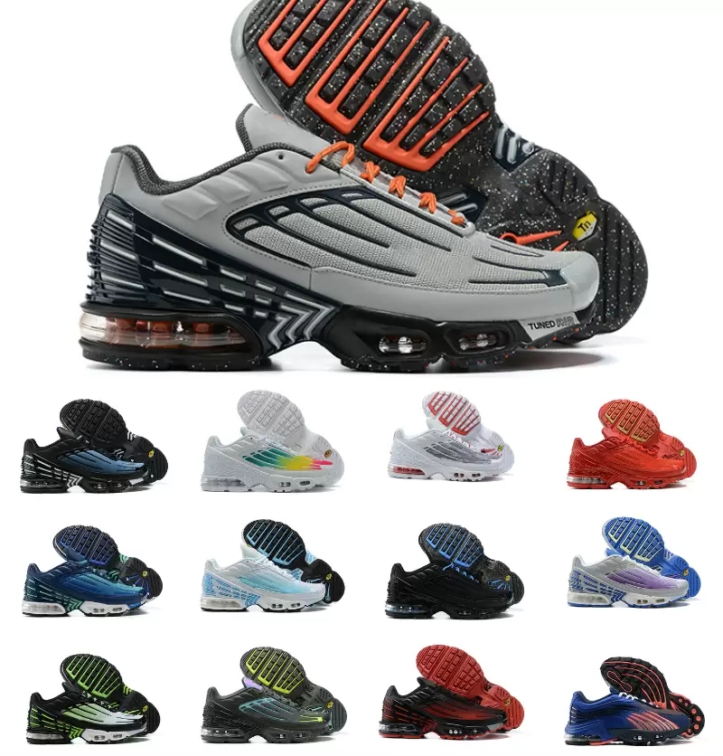 TN Tuned Plus 3 III Running Shoes Tn3 Obsidian Gold White Aquamarine Green Volt Aqua Tiger Laser Blue Trainers Black Iridescent Blud Void Designer Mens Women Sneakers, With original box
TN Tuned Plus 3 III Running Shoes Tn3 Obsidian Gold White Aquamarine Green Volt Aqua Tiger Laser Blue Trainers Black Iridescent Blud Void Designer Mens Women Sneakers, With original box
