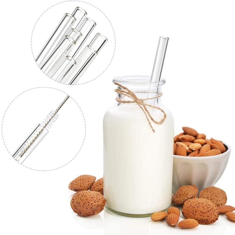 Eco-friendly Reusable Glass Straw Boba Drinking Straws Bubble Tea Straw for Smoothie Milkshakes Straws Fy5155 sxa27