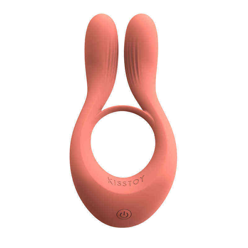 NXY Vibrators Wow yes Eurasia kiss Toy New Martin lock ring husband and wife shock silicone fun products set 0318