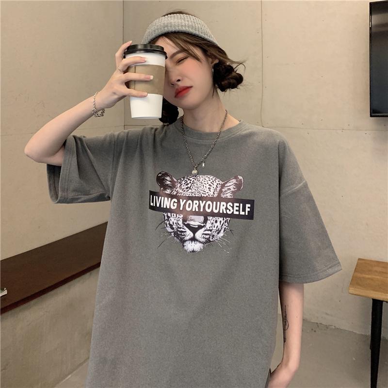 Women's T-Shirt Summer Retro Cheetah Print Short-sleeved Printed Women's Half-sleeved Loose Top All-match FemaleWomen's, Black
Women's T-Shirt Summer Retro Cheetah Print Short-sleeved Printed Women's Half-sleeved Loose Top All-match FemaleWomen's, Black