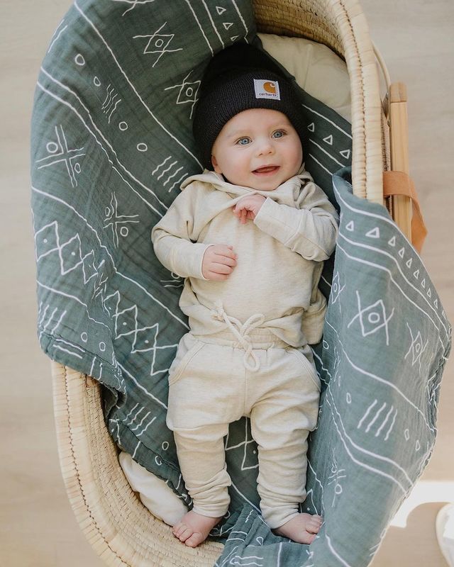 Kids Cotton Kintting Clothing Sets Baby Boys Girls Spring Autumn Loose Tracksuit Hoodie+Pants 2PCS Sets Clothes Outfits 220509