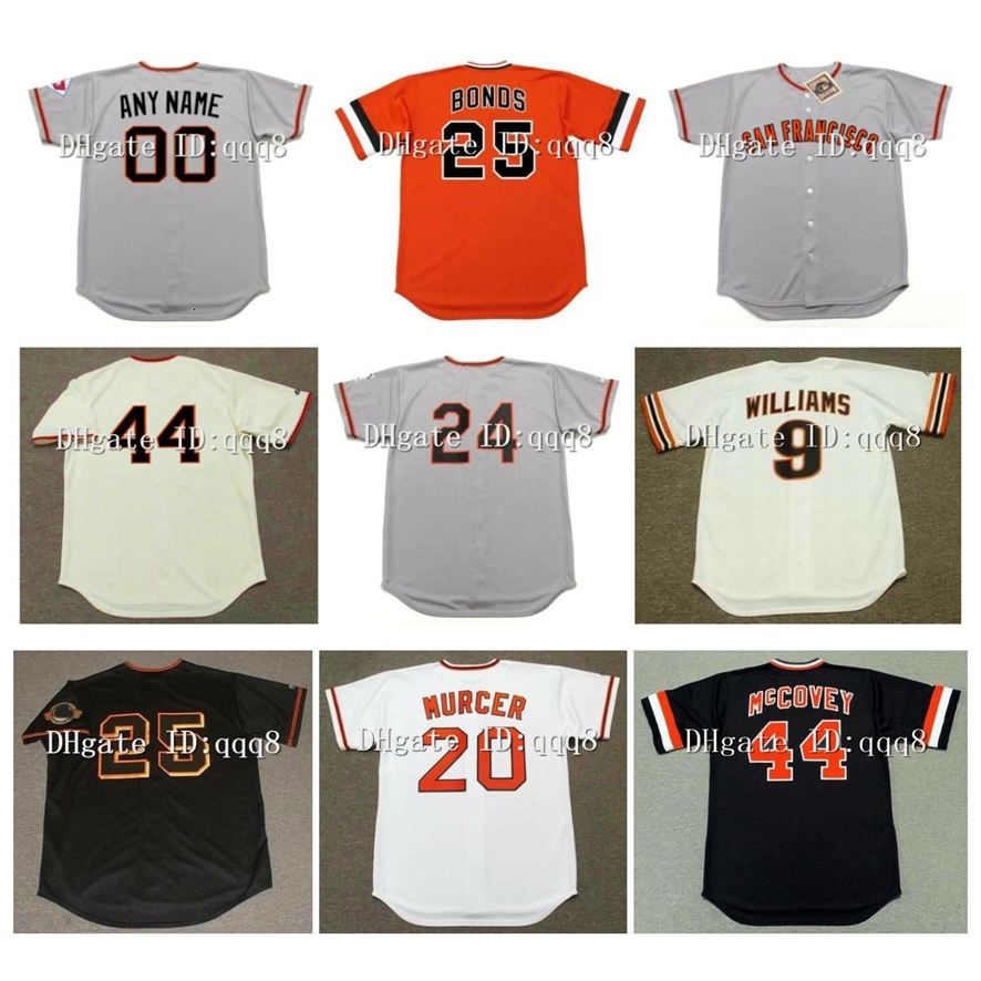 Na85 Vintage 24 WILLIE MAYS Jerseys 25 BARRY BONDS 44 WILLIE McCOVEY 6 J.T. SNOW 22 WILL CLARK 7 KEVIN MITCHELL 18 DUANE KUIPER 10 LeMASTER 9, As pic
Na85 Vintage 24 WILLIE MAYS Jerseys 25 BARRY BONDS 44 WILLIE McCOVEY 6 J.T. SNOW 22 WILL CLARK 7 KEVIN MITCHELL 18 DUANE KUIPER 10 LeMASTER 9, As pic