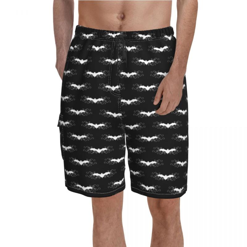 Men' Shorts Gothic Bat Board High Quality Cute White Bats With Swirls Print Beach Men Elastic Waist Comfortable Swim Trunks2XLMen
Men' Shorts Gothic Bat Board High Quality Cute White Bats With Swirls Print Beach Men Elastic Waist Comfortable Swim Trunks2XLMen