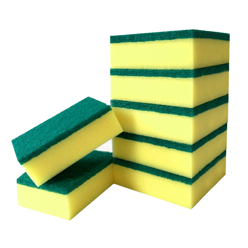 100 Pcs Washing Dishes Scouring Pads Dishwashing Sponge Kitchen Cleaning Nano Cottons Wash Pot Brushes9013588