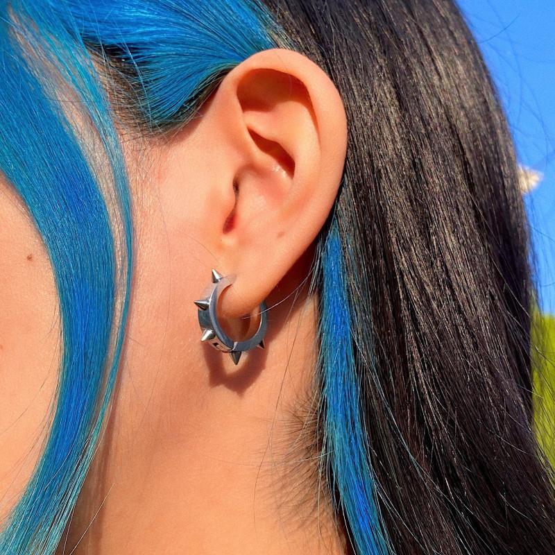 Hoop & Huggie INS Hiphop Punk Goth Rivet Small Earrings For Women Men Anti-allergic Titanium Steel Cool Jewelry GiftHoop
Hoop & Huggie INS Hiphop Punk Goth Rivet Small Earrings For Women Men Anti-allergic Titanium Steel Cool Jewelry GiftHoop