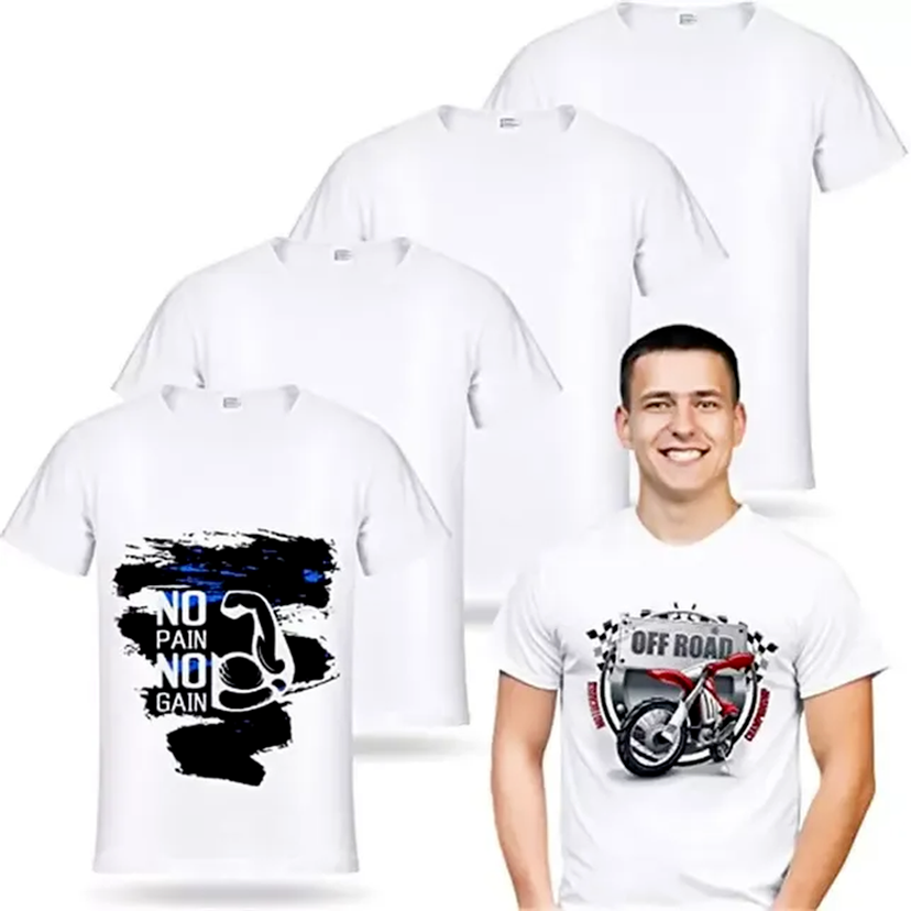Sublimation Blank T-Shirt White Polyester Shirts Sublimation Short Sleeve T-Shirt for DIY Crew Neck Clothes sxa22
Sublimation Blank T-Shirt White Polyester Shirts Sublimation Short Sleeve T-Shirt for DIY Crew Neck Clothes sxa22