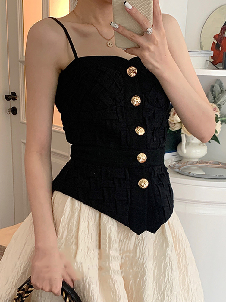 Free Sexy Leaky Shoulder Braided Single Breasted Tube Top Sling Ladies Autumn Style Personality All-match 220316
