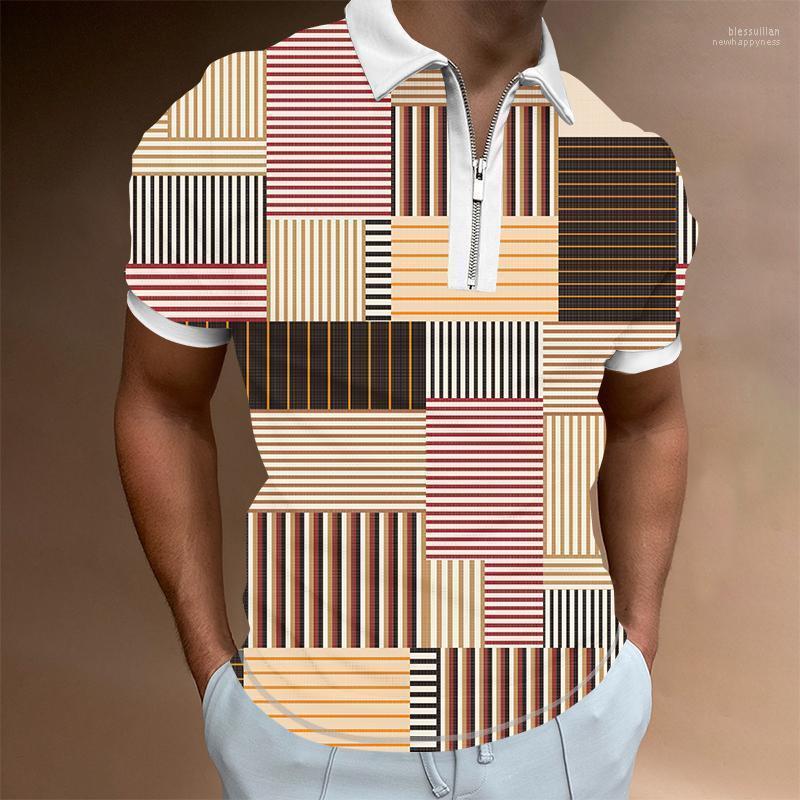 Men's Polos Stitching Stripe Shirts Streetwear Fashion Loose Short Sleeve Clothing Summer Plaid Casual Turn-down CollarMen's Men'sMen's Bles, Pl586
Men's Polos Stitching Stripe Shirts Streetwear Fashion Loose Short Sleeve Clothing Summer Plaid Casual Turn-down CollarMen's Men'sMen's Bles, Pl586