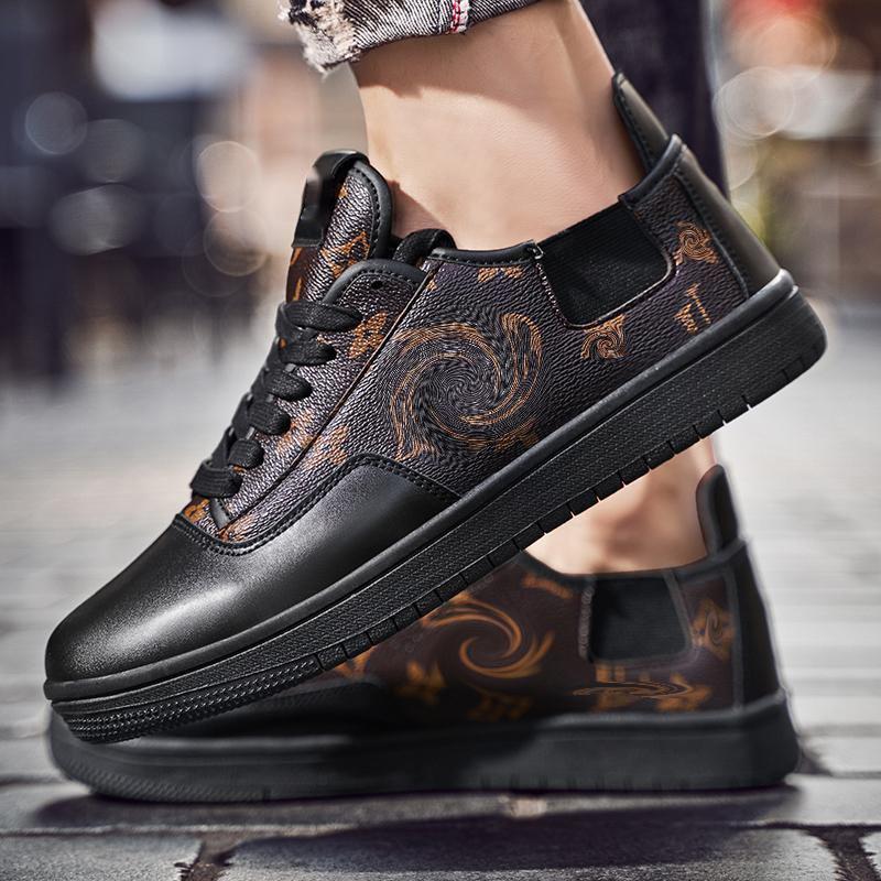 Men Shoes Pu Leather Print Lace Up Embroidery Round Head Flat Bottom Casual Business Fashion Chaussure Homme DP237-1, Black
Men Shoes Pu Leather Print Lace Up Embroidery Round Head Flat Bottom Casual Business Fashion Chaussure Homme DP237-1, Black