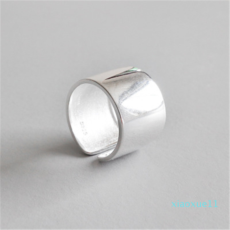 luxury- 925 Sterling Silver Adjustable Finger Ring For Women Men Party Jewelry Joyas de Plata 925 Bijoux New Fashion Wide Open Rings
luxury- 925 Sterling Silver Adjustable Finger Ring For Women Men Party Jewelry Joyas de Plata 925 Bijoux New Fashion Wide Open Rings