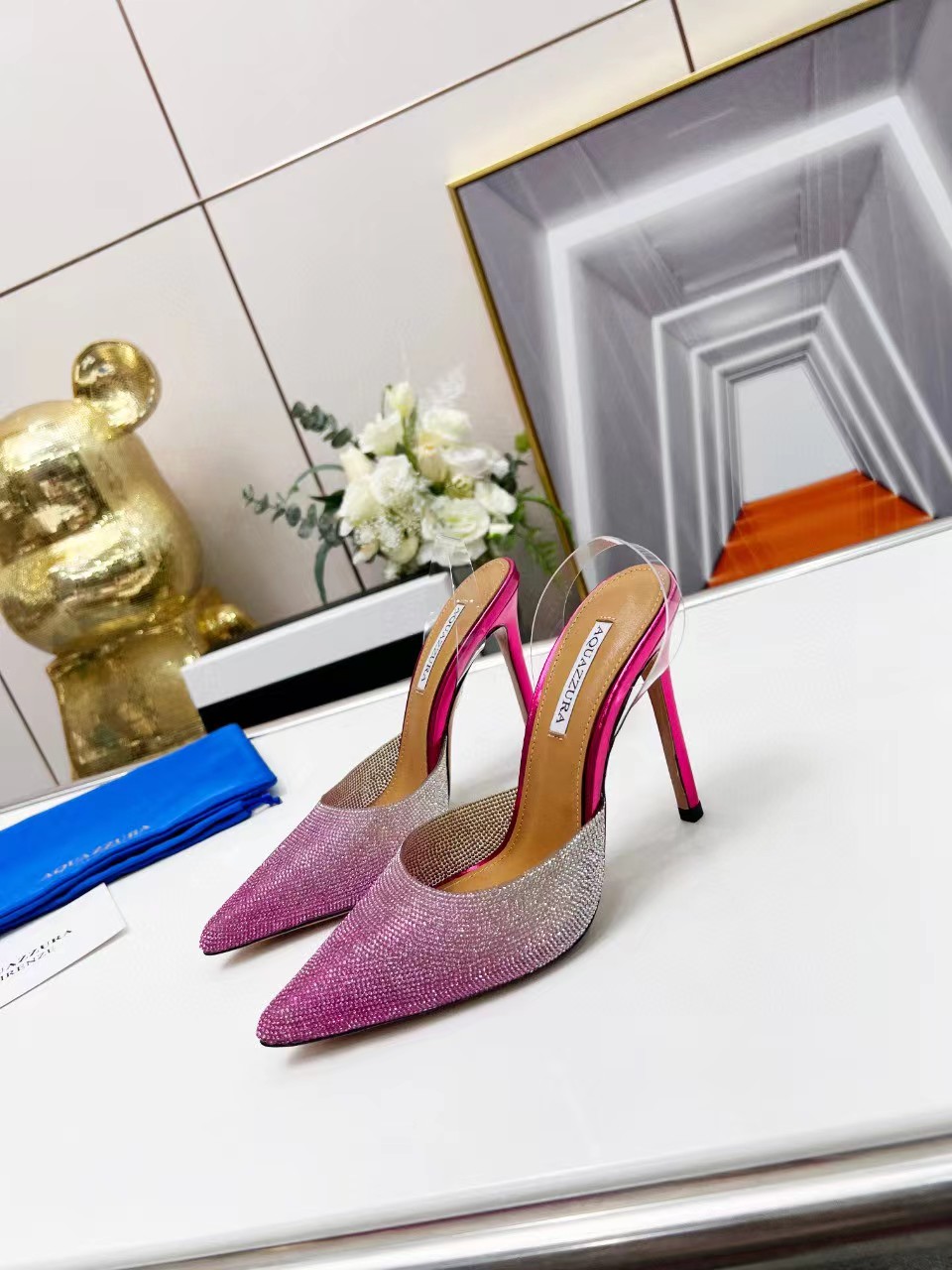 Real Photos Aquazzura Shoes Crystal-embellished Slingback Pumps Wedding Fashion, As picture
Real Photos Aquazzura Shoes Crystal-embellished Slingback Pumps Wedding Fashion, As picture