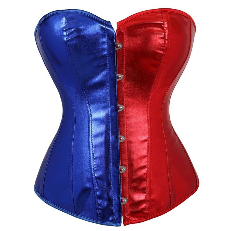 Women Sexy Faux Leather Overbust Corset Bustier Top Waist Cincher Body Shaper Corsets Bustiers Lingerie Plus Size Korsett 220524