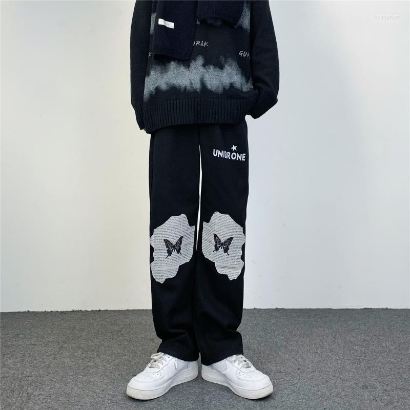 Men' Jeans Men' Fashion Street Butterfly Pattern Print Loose Straight Korean Version Y2k Pants Ins Boyfriend JeansMen' Bert22, Black
Men' Jeans Men' Fashion Street Butterfly Pattern Print Loose Straight Korean Version Y2k Pants Ins Boyfriend JeansMen' Bert22, Black