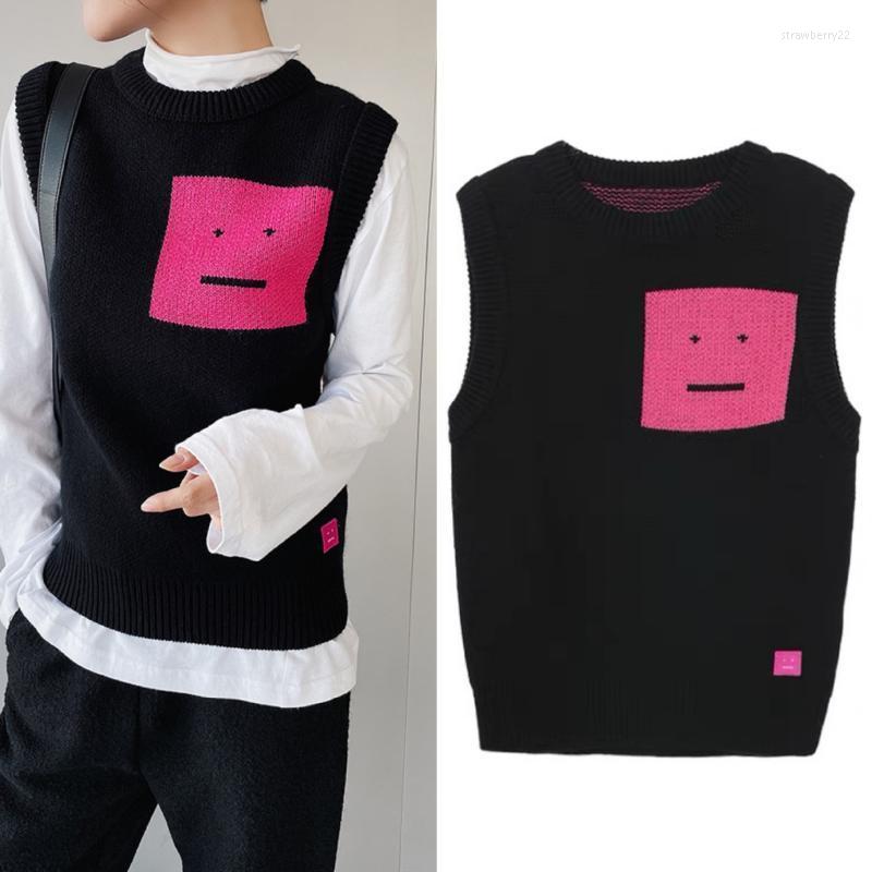 Women' Vests 2022 Big Smile Wool Black Knitted Vest Round Neck Women Stra22
Women' Vests 2022 Big Smile Wool Black Knitted Vest Round Neck Women Stra22