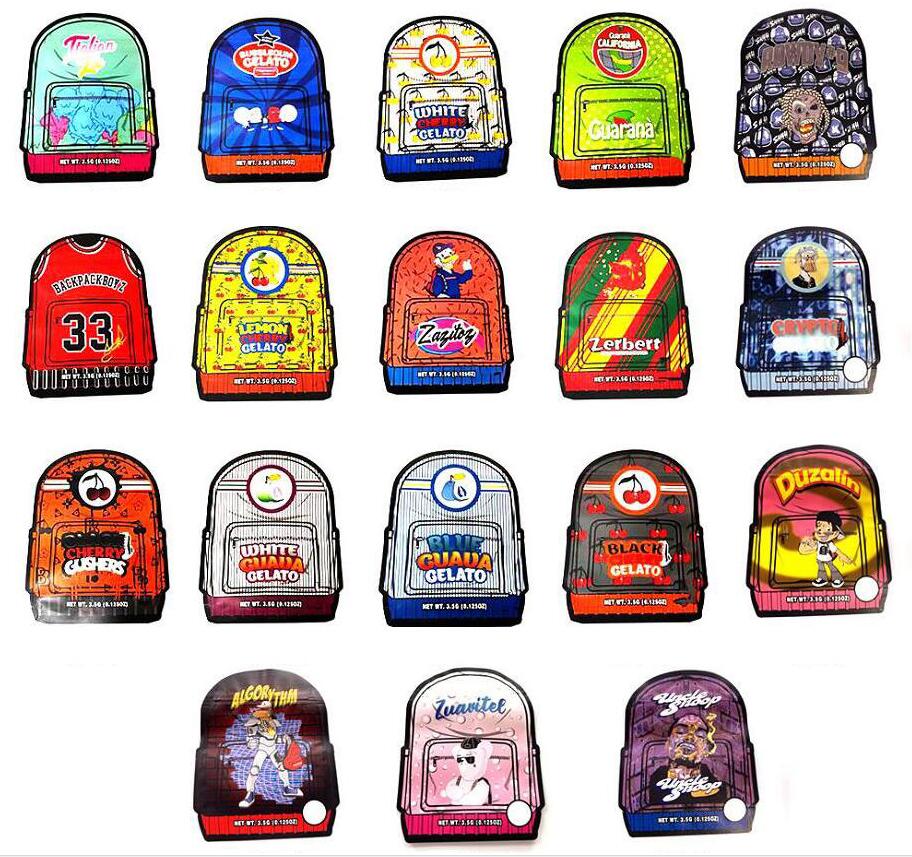 Edibles packaging unique shape bag 3.5g backpack boyz white blue guaua bubblegum guarana gelato shape mylar bags stand up pouches
Edibles packaging unique shape bag 3.5g backpack boyz white blue guaua bubblegum guarana gelato shape mylar bags stand up pouches