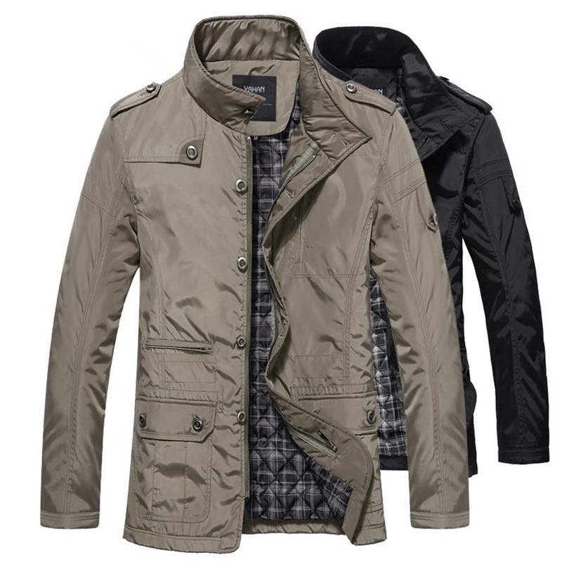 Winter Men Jackets And Coats Leisure Windproof Thick Warm Jacket Men's Long Trench Coat Parka Clothing Drop Shipping T200319