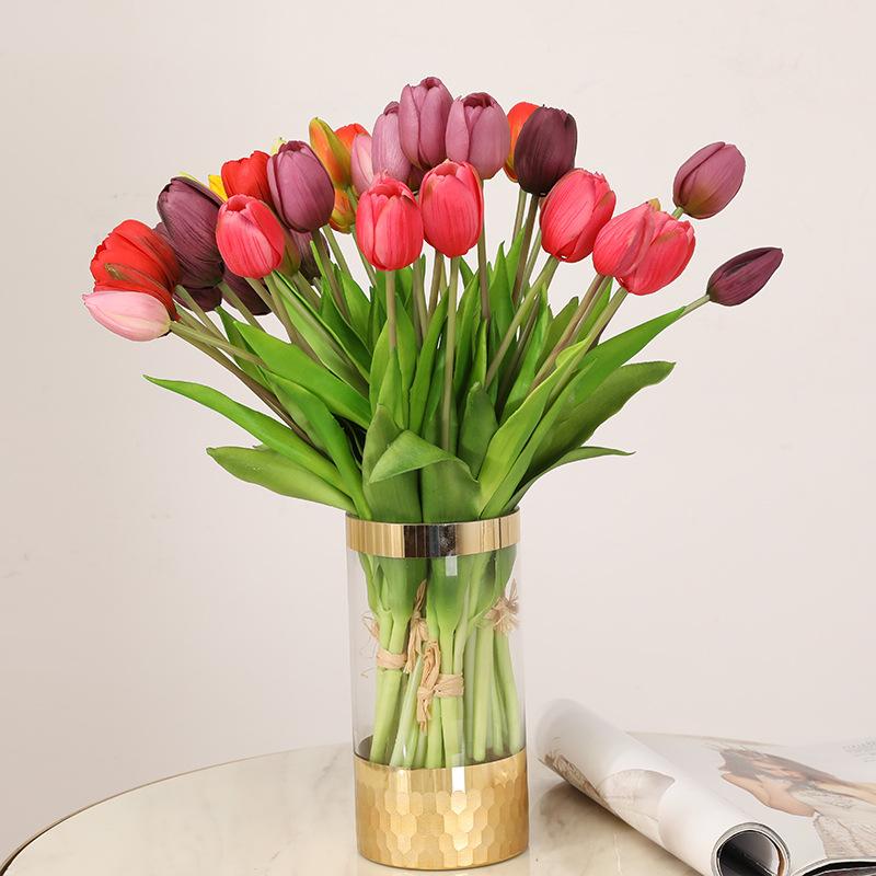 Decorative Flowers & Wreaths Simulation Soft PU Tulip Home Decoration Wedding Fake Flower Moisturizing Feel High-end Living Room Plants Offi
Decorative Flowers & Wreaths Simulation Soft PU Tulip Home Decoration Wedding Fake Flower Moisturizing Feel High-end Living Room Plants Offi