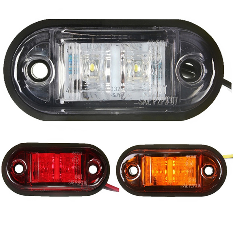 2 LED Truck Side Light Yellow Red White Side Width Lamp Car Truck Trailers Night Safe Driving Turn Signal Warning Light 12V 24V
2 LED Truck Side Light Yellow Red White Side Width Lamp Car Truck Trailers Night Safe Driving Turn Signal Warning Light 12V 24V