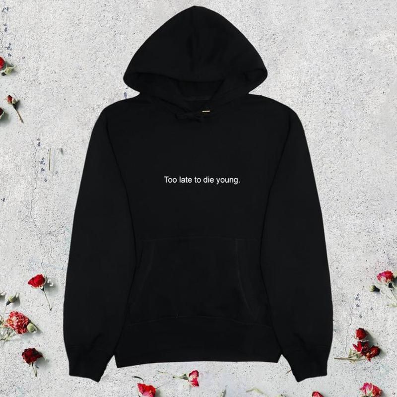 Women' Hoodies Women' & Sweatshirts Too Late To Die Young Funny Crewneck Kawaii Hoodie Vintage Plus Size 90s Punk Christmas Tops, Black
Women' Hoodies Women' & Sweatshirts Too Late To Die Young Funny Crewneck Kawaii Hoodie Vintage Plus Size 90s Punk Christmas Tops, Black