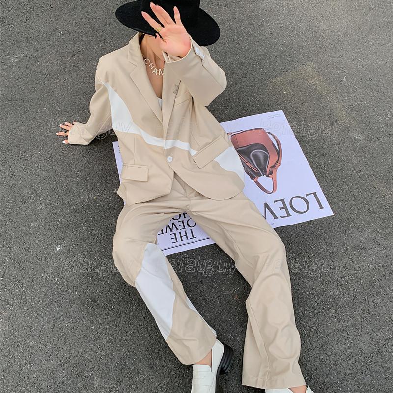 Women' Two Piece Pants Suit Office Blazer Stitching Jackets Elegant Coat Female 2 Set 2022 Loose Outfit With High Waist Trousers, Jacket and pants
Women' Two Piece Pants Suit Office Blazer Stitching Jackets Elegant Coat Female 2 Set 2022 Loose Outfit With High Waist Trousers, Jacket and pants