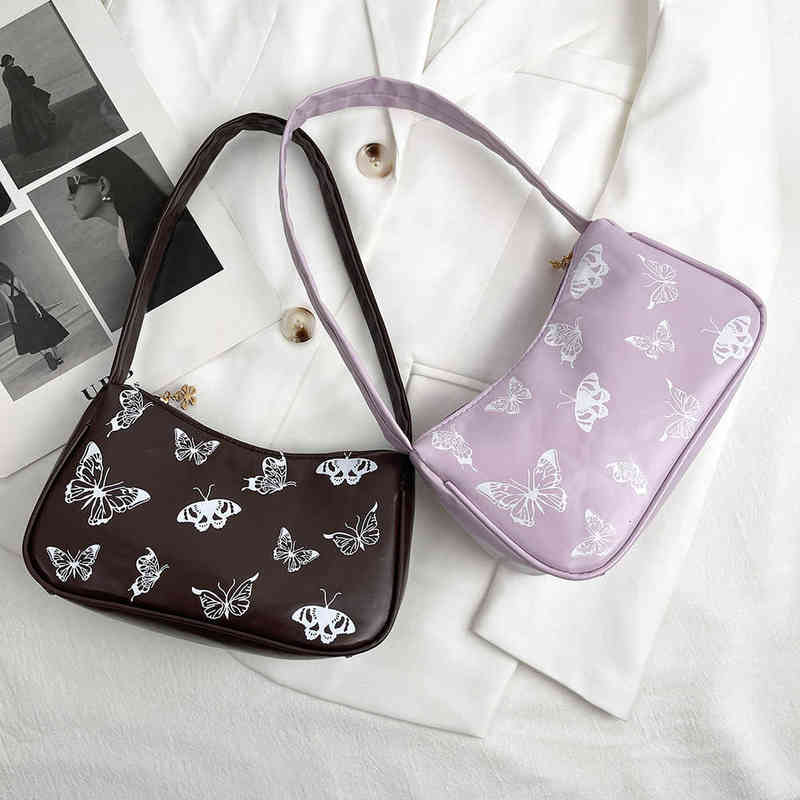 Evening Bags Spring Summer Women Shoulder Butterfly Print Pu Leather Tote Ladies' Fashion Underarm Zipper Half Moon Travel Purse 220630, Yellow
Evening Bags Spring Summer Women Shoulder Butterfly Print Pu Leather Tote Ladies' Fashion Underarm Zipper Half Moon Travel Purse 220630, Yellow